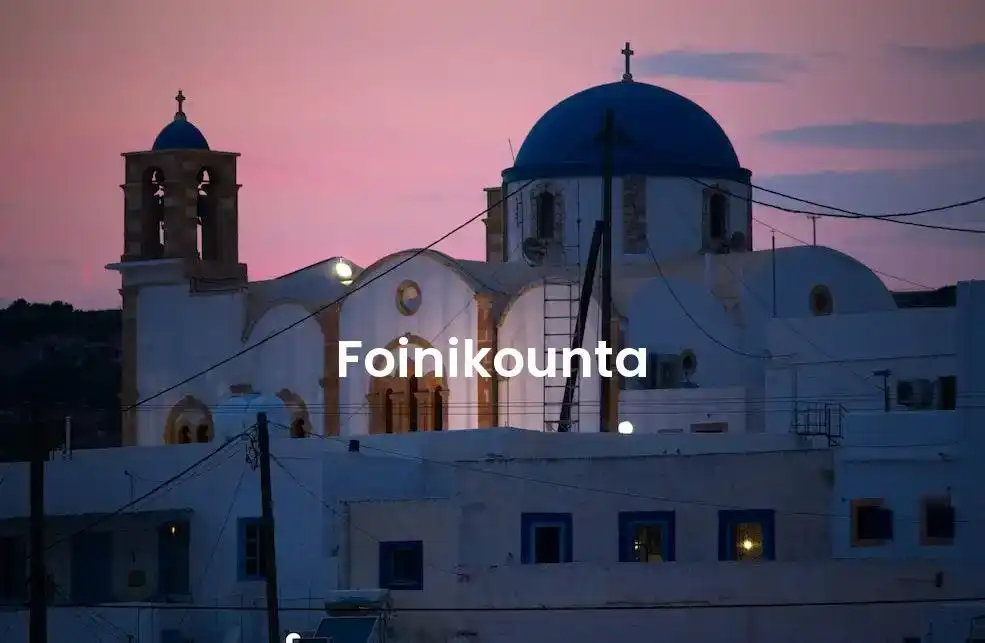The best hotels in Foinikounta
